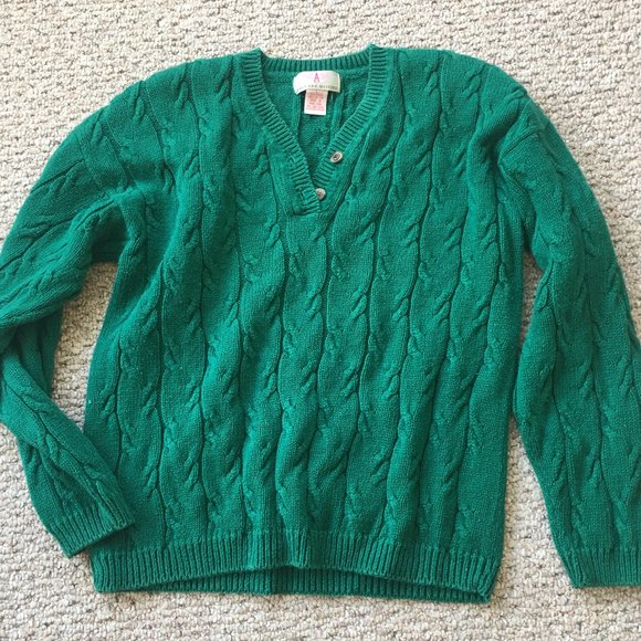 Sporty Vintage 80's Cableknit Sweaters - Picture 1 of 4
